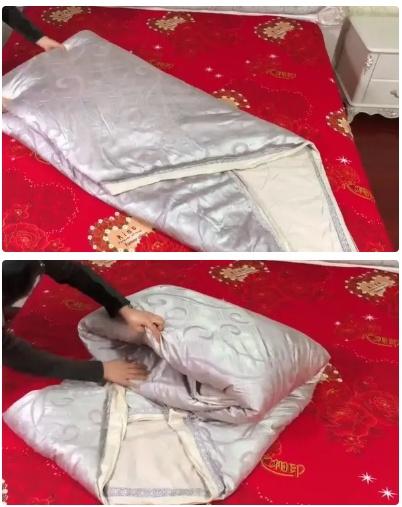 如何快速巧妙套棉被，快速被子套棉的方法（懒人叠被妙招贼实用又好看）