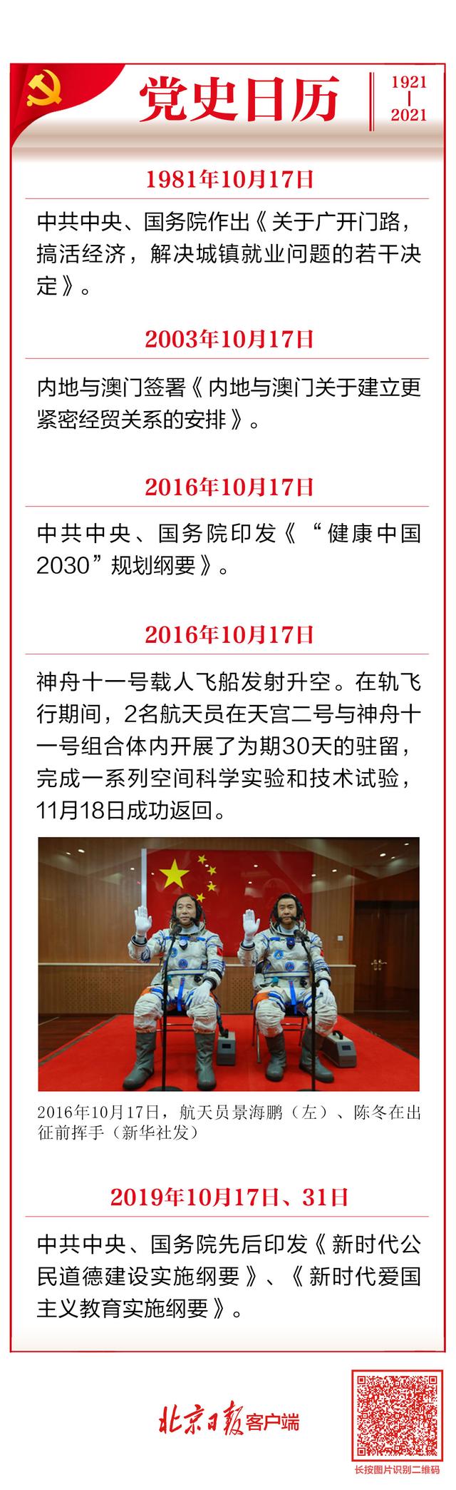 神州十一，神舟十一号资料（党史日历<10月17日>）