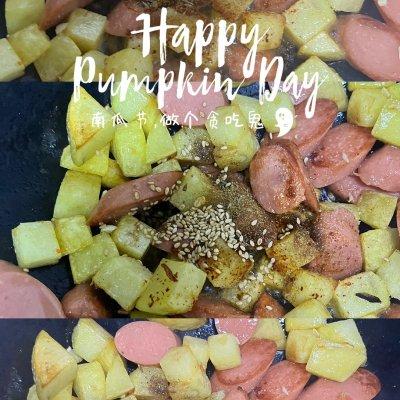 怎样做孜然火腿肠呢，有了这盘香辣孜然火腿肠