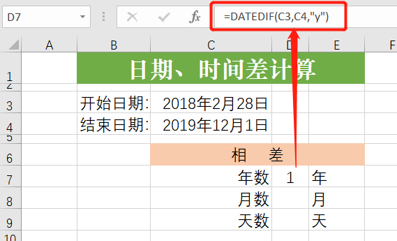 时间函数计算时间差，Excel函数计算时间差（Excel中日期、时间之差怎么计算）