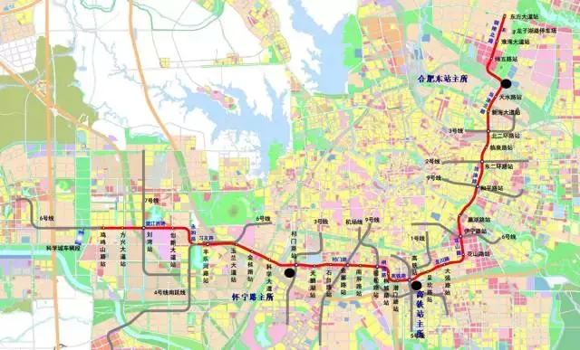 合肥有几条地铁，合肥未来有几条地铁线（合肥市4条地铁线路、站点首次公示）