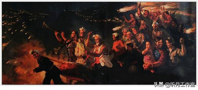 100首红色经典歌曲曲谱，红歌经典100首简谱（当代著名画家蔡亮三十一幅红色经典绘画赏析）