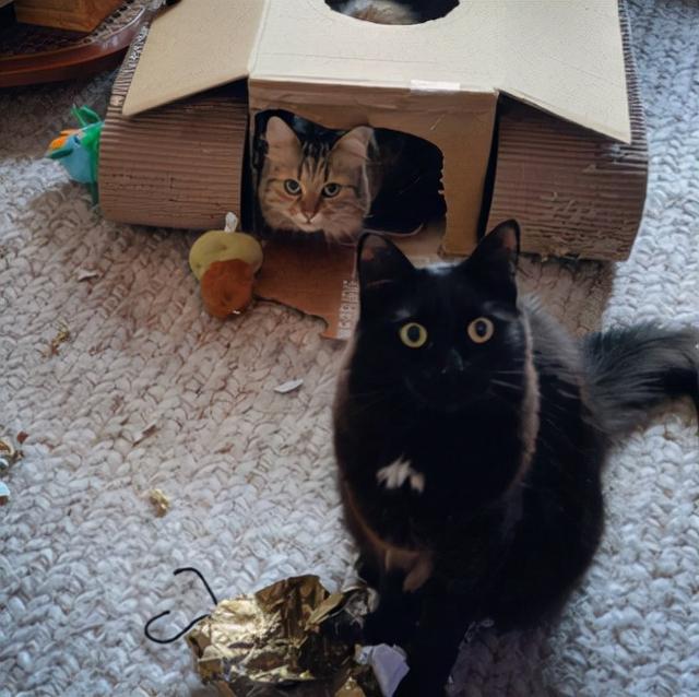 如何用最简单的材料给猫咪做玩具，如何用最简单的材料给猫咪做玩具熊（网友给家里的猫打造纸箱坦克）