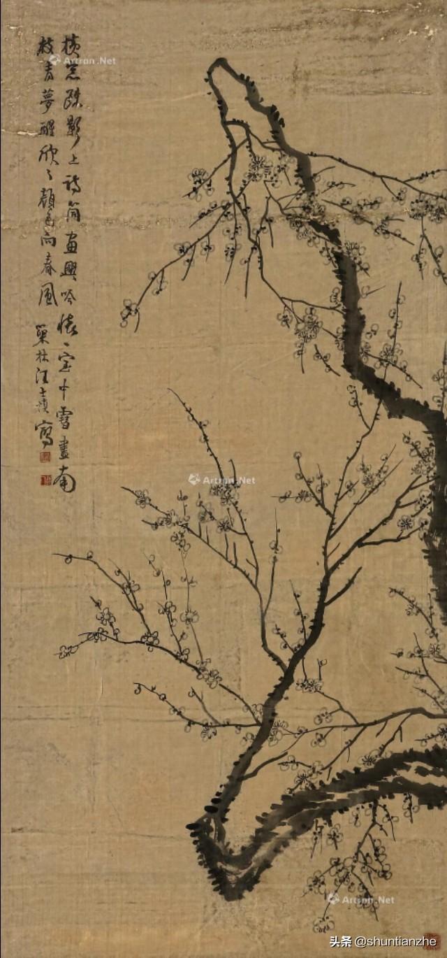 写意梅花100种画法，构图一百例，学完够用了