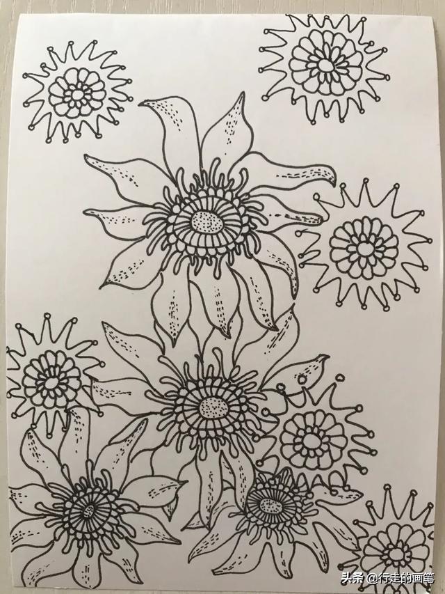 一张简单又漂亮的画，漂亮又简单的简笔画教程（简单又好看的线条画#一支笔画出你的世界）