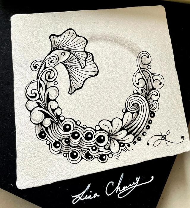 用圆规画出的精美图案，怎样用圆规画好看的图案（画出简单有创意的装饰禅绕画）