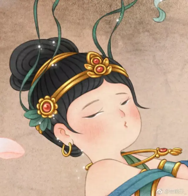 又胖又萌又可爱的图片，胖胖可爱的呆萌情侣头像微信（把千寻、周迅画成圆脸美人）