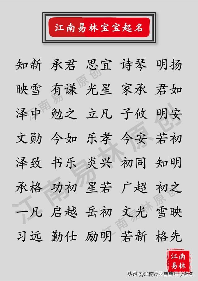 寓意美好的名字，有寓意的名字有哪些（120个三字经里的名字）