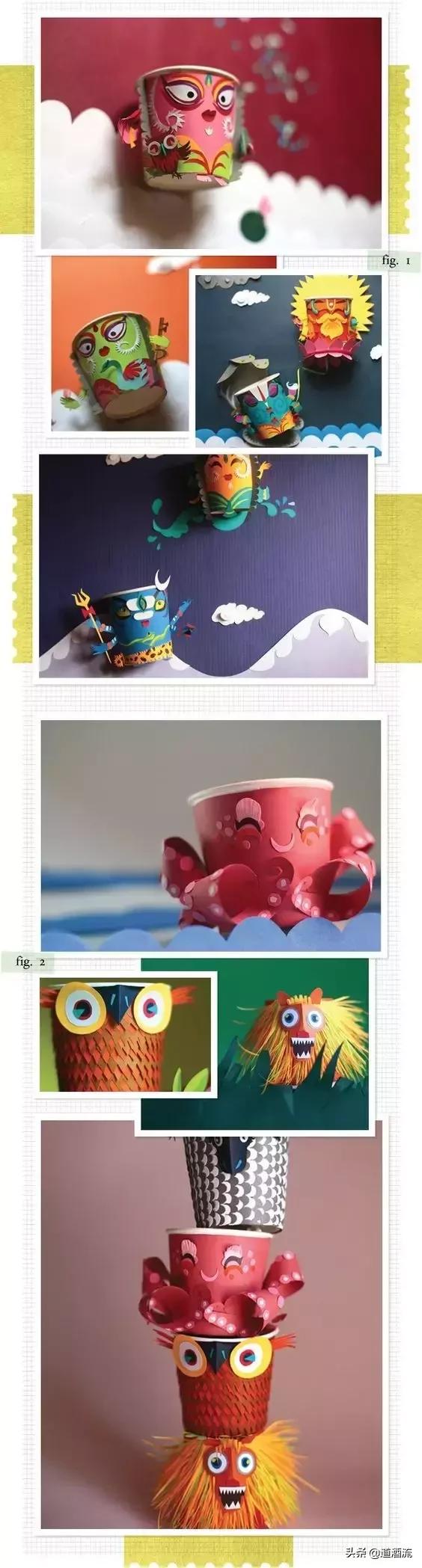 怎么用纸杯做手工，被幼师完爆的一次性纸杯手工