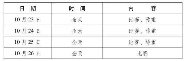 2019武汉军运会时间表，武汉军运会时间（武汉军运会最全项目赛程）