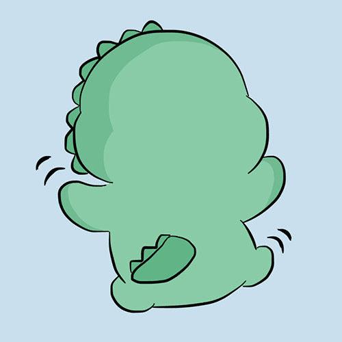 沈言  小恐龙表情/一生好运的微信头像，沈言是哪部小说中的人物（可爱卡通小恐龙）