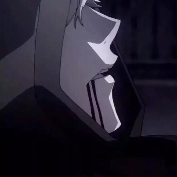 祁宋  风格日系黑白二次元动漫情头，微信头像，祁宋  风格日系黑白二次元动漫情头（黑白动漫情头）