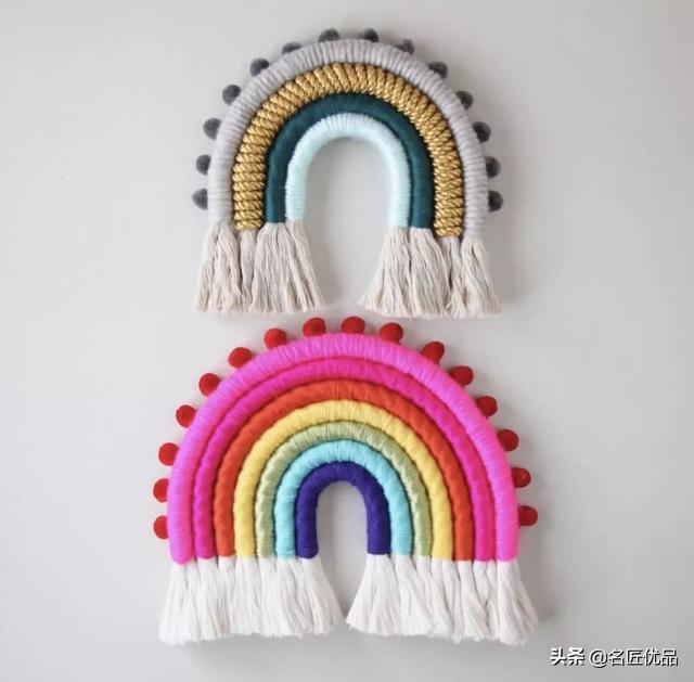 手工编织挂毯，挂毯编织教程（做一款彩虹挂毯）