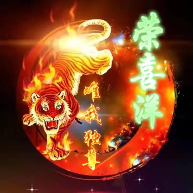 卡通老虎图片，虎（霸气虎全名微信头像：唯我独尊）