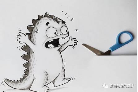 小恐龙怎么画，恐龙怎么画简单又好看（创意手绘丨他画出一只很有戏的小恐龙）