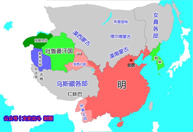 明朝时期的版图，从地图看明朝疆域变迁