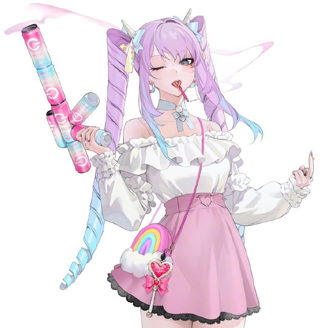 18超呆萌粉色少女，微信头像，18超呆萌粉色少女（画师笔下的粉色系小姐姐太可爱了）