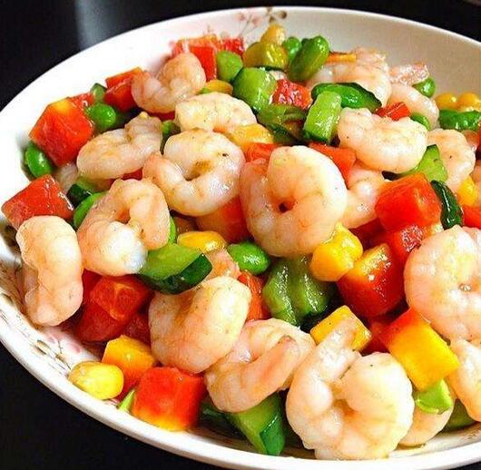 【三色蝦仁】做法步驟圖 孩子常吃長高個 抵抗力好-起舞食譜網