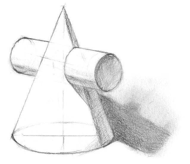 石膏几何体，石膏几何体素描教程（分步骤讲解三种石膏几何体画法）