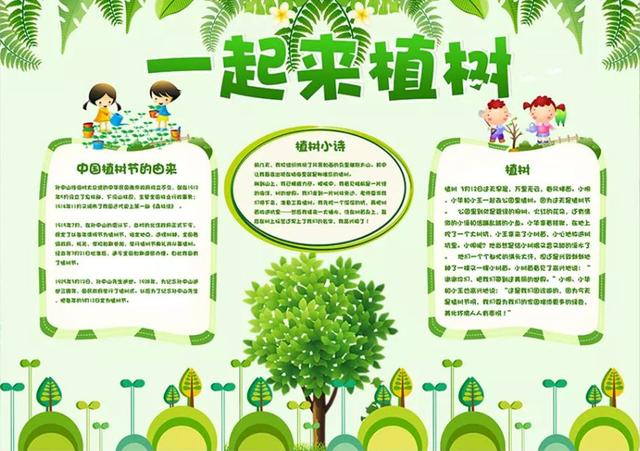 植树节黑板报内容大全，植树节手抄报内容有哪些（3.12植树节手抄报素材+模板+1~6年级作文范文）