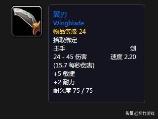 开荒也要美型！《魔兽世界》怀旧盗贼升级剑类武器盘点（双阵营）
