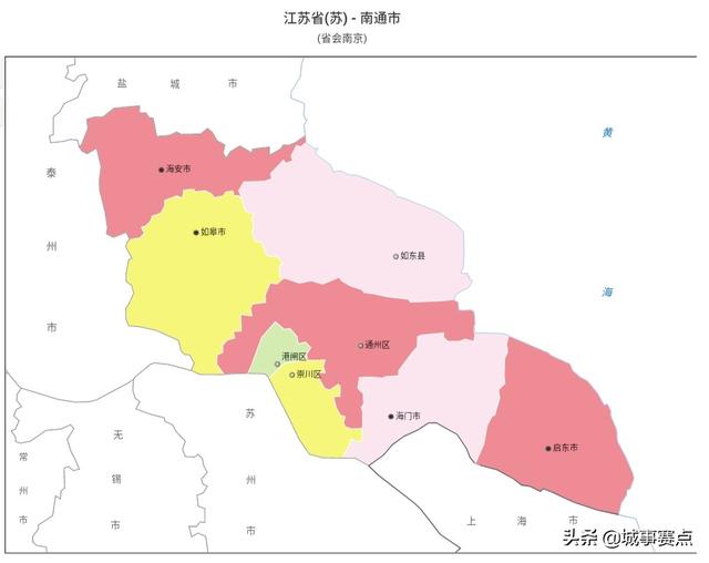 江苏地级市有哪些，江苏苏南苏北有哪些城市（详细版江苏省行政区划图）