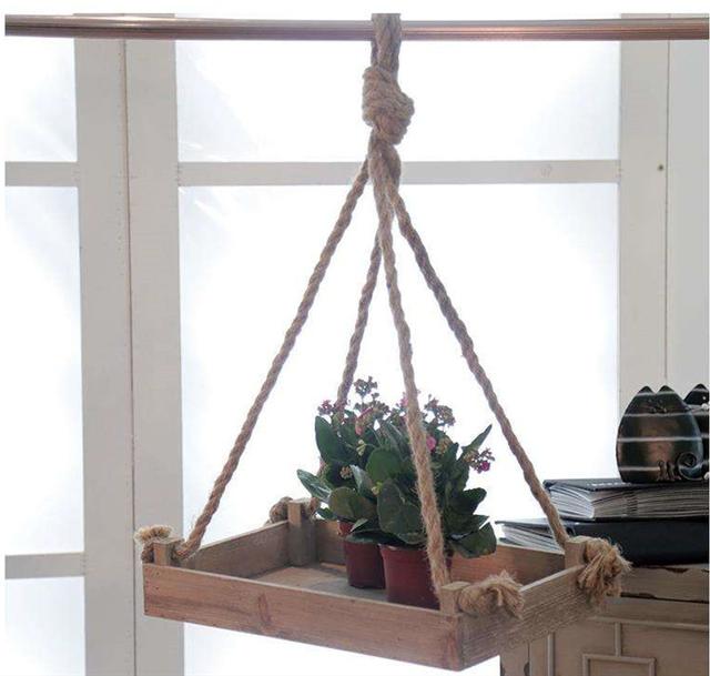手工麻绳做家居用品，几根麻绳就能造个凳子