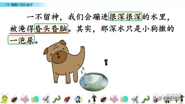 呀组词，呀的多音字组词（二年级下册语文课文11《我是一只小虫子》图文详解及同步练习）