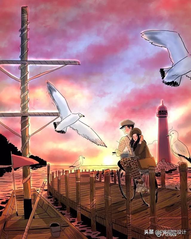 韩国插画师Myeong-Minho甜蜜日常插画，myeong minho插画师（成为少女们都想要的爱情图片）