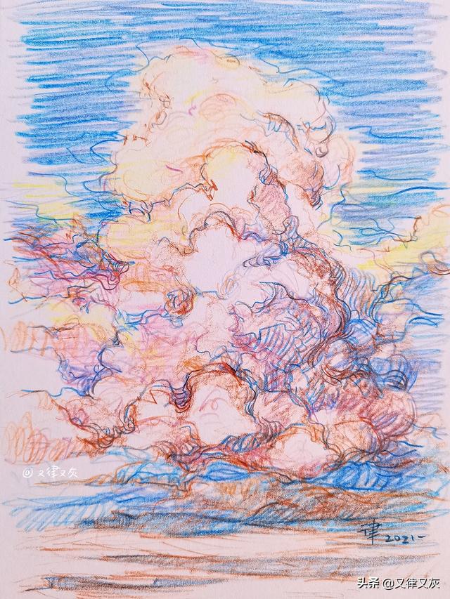 龙卷风简笔画，主页上有一个龙卷风一样的简笔画的bt种子下载网站（五月放云，画一画天上云卷云舒）