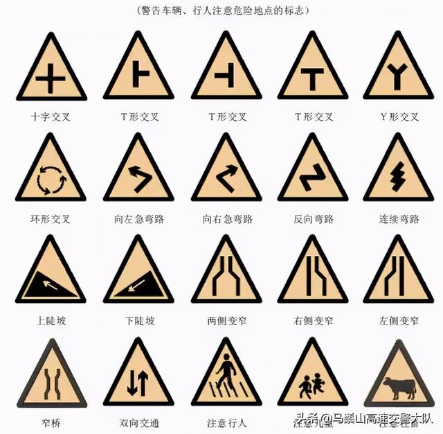 车标logo手机壁纸，交通安全标志大全及图解