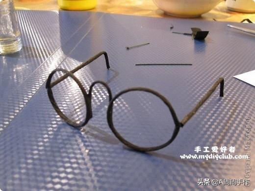 手工懒人眼镜，教你给玩偶制作眼镜