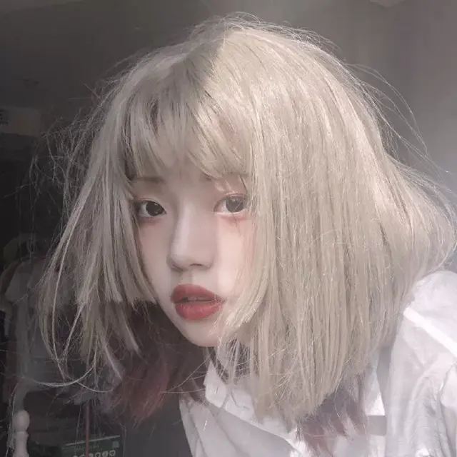 念七 精致女生染发社会酷头像微信，念七 精致女生染发社会酷头像（各种发色的小姐姐头像）
