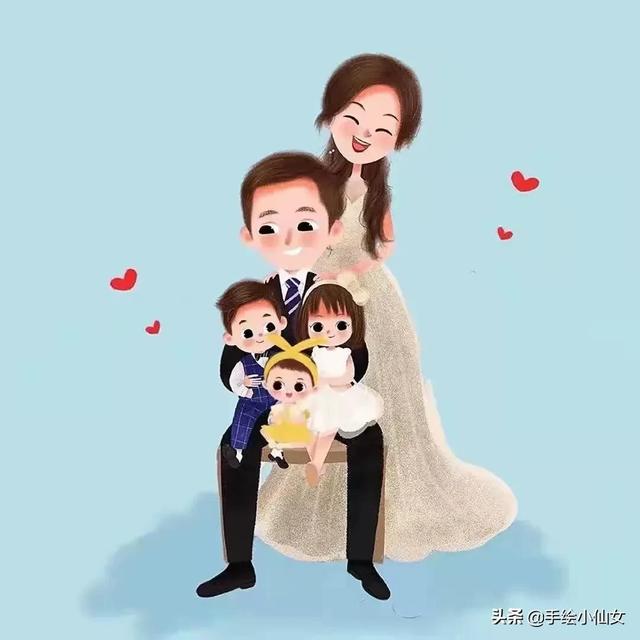 幼儿园图片卡通，多款卡通亲子漫画头像微信