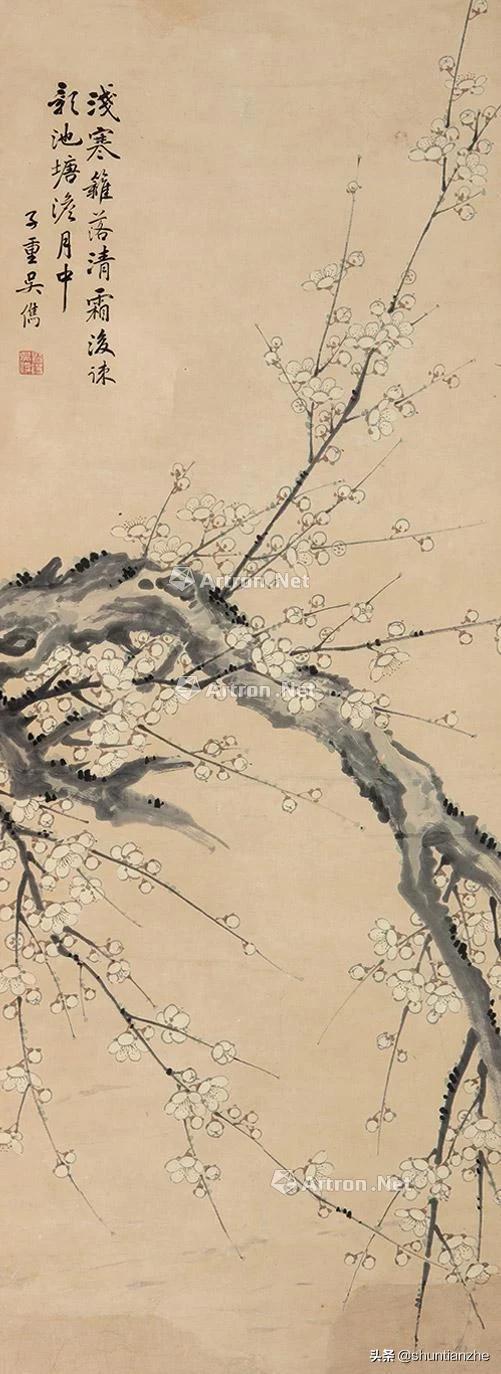 写意梅花100种画法，构图一百例，学完够用了