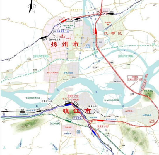 扬州高铁南站在哪里，扬州高铁东站在哪里（北沿江高铁扬州段并站困局）