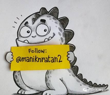 小恐龙怎么画，恐龙怎么画简单又好看（创意手绘丨他画出一只很有戏的小恐龙）