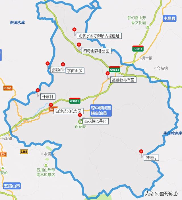 琼中县属于哪个市，琼中县属哪个市管辖（有哪些值得推荐的景点）