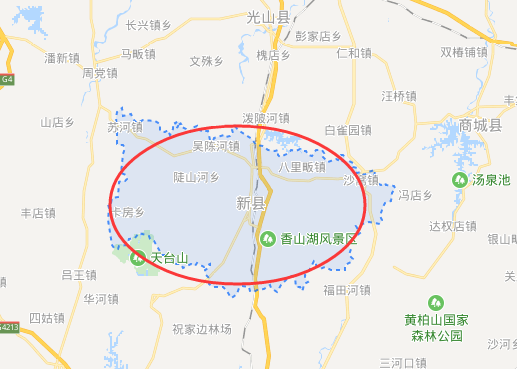 信阳新县地理位置图片