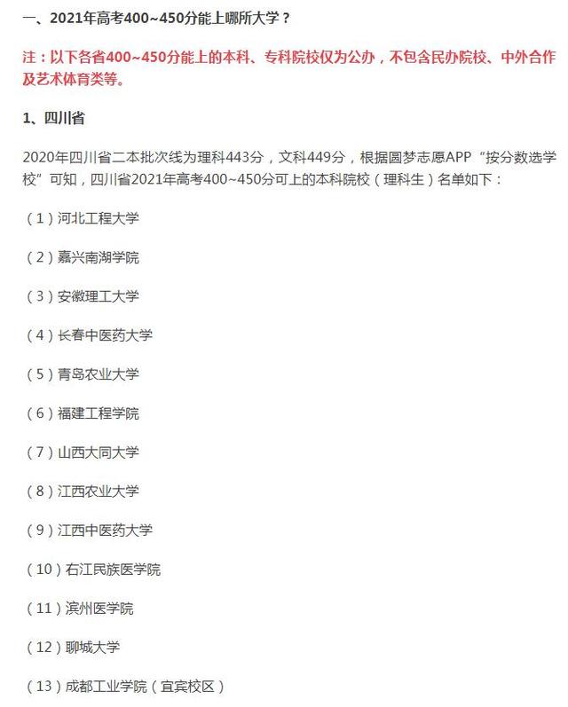 450分能上什么大学，450到500分可以上什么大学（高考400~450分能上本科吗）