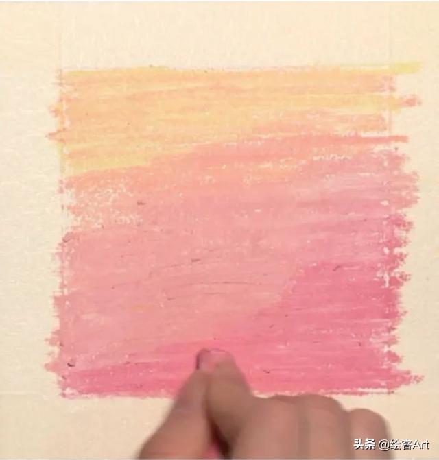 简笔画：油画棒画花朵步骤，简笔画小兔子的画法（0基础也能画出清新浪漫的春日花海图）