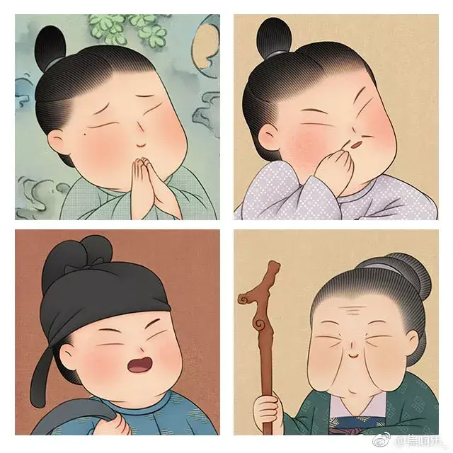 又胖又萌又可爱的图片，胖胖可爱的呆萌情侣头像微信（把千寻、周迅画成圆脸美人）