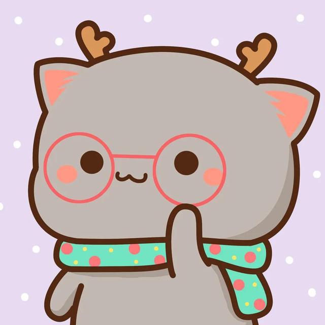 蜜桃猫情侣头像，蜜桃猫圣诞节情头微信（来自于蜜桃猫系列可爱卡通动漫二次元小头像精选集～）