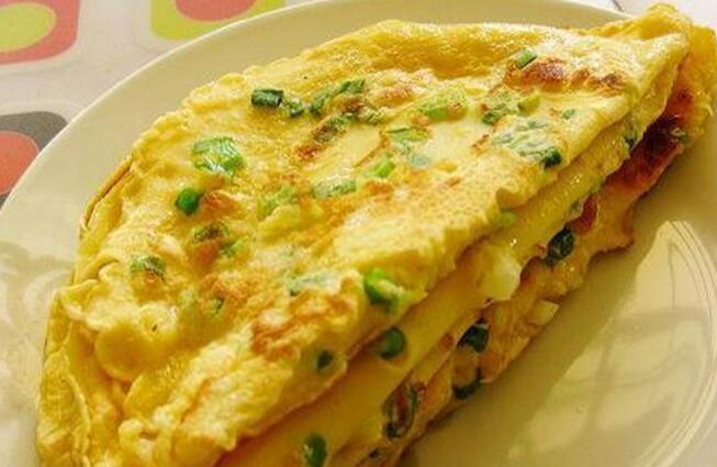 【葱花鸡蛋饼】做法步骤图 一搅一摊 10分钟搞定美味早餐！-起舞食谱网