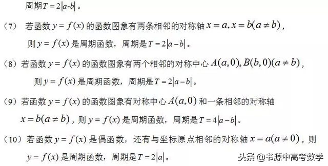 周期函数怎么判断，函数周期性（高中数学最全面的函数对称性和周期性结论）