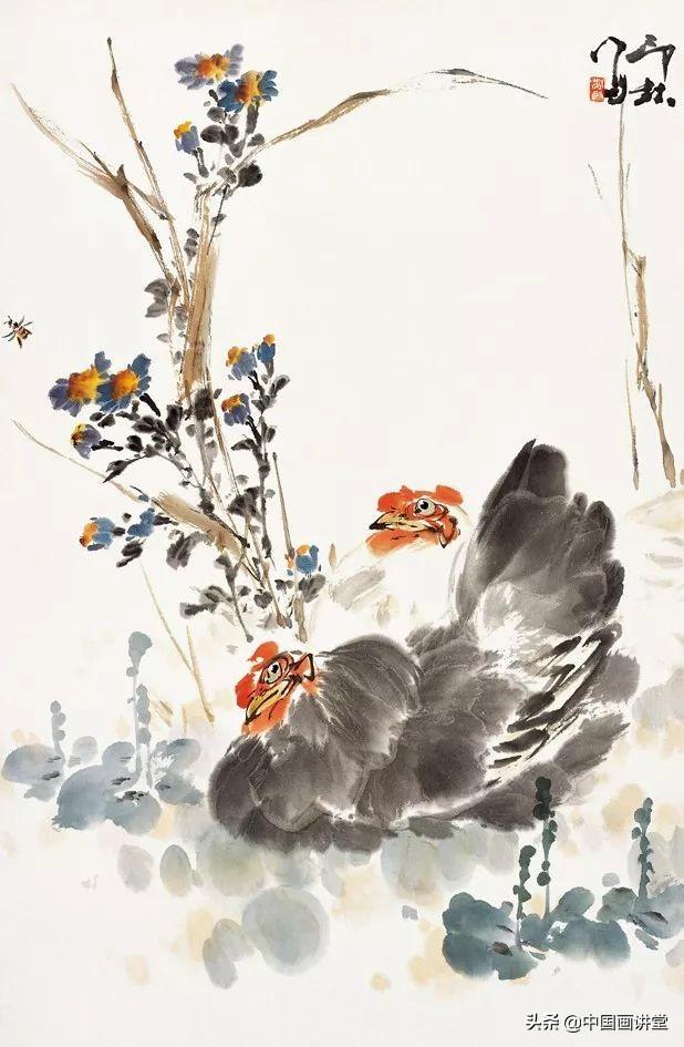 小鸡怎么画最可爱，少儿简笔画小鸡怎么画（没骨画鸡，就一个字 妙）