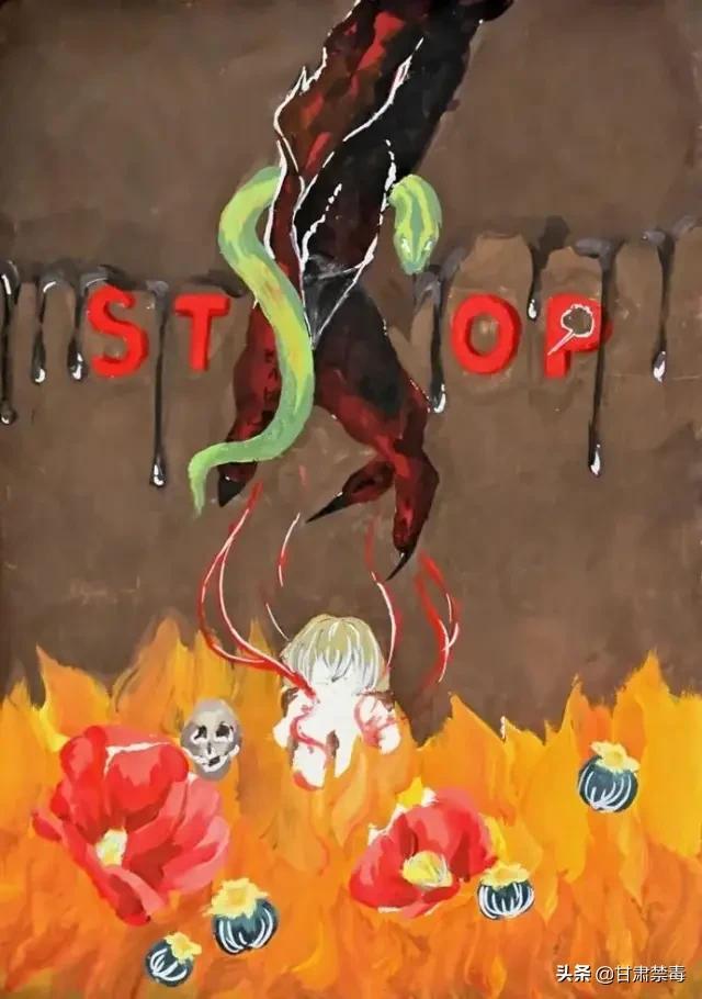 禁毒绘画简单易学，禁毒的儿童画怎么画（来品品孩子们的绘画作品）