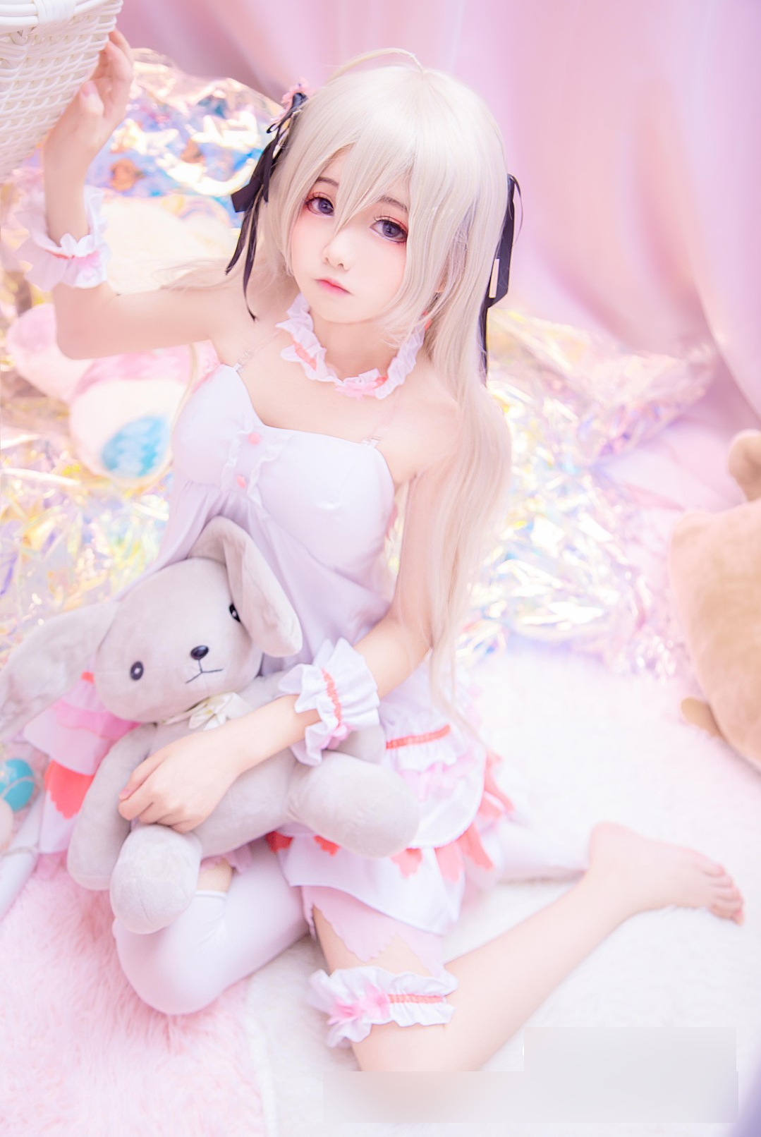 来自国内的三位高颜值妹子cos的日本人气动漫角色"春日野穹"