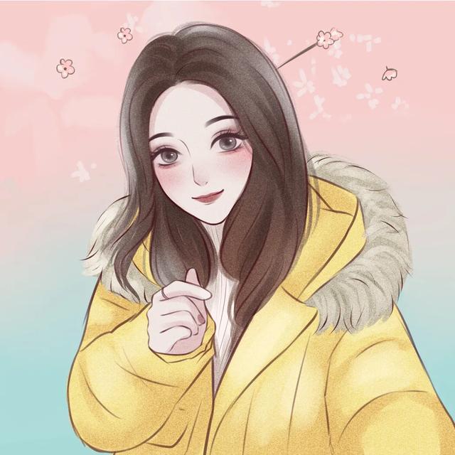 呆萌可爱的糖果女孩，微信头像，呆萌可爱的糖果女孩（动漫女生手绘头像）