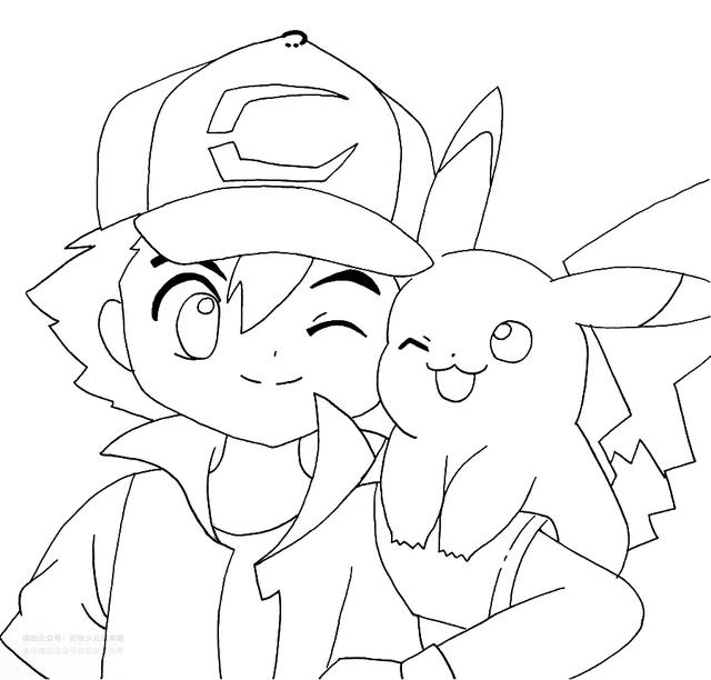 皮卡丘简笔卡通画，怎么画皮卡丘的卡通简笔画（初级动漫中的人物造型与氛围烘托《去吧）